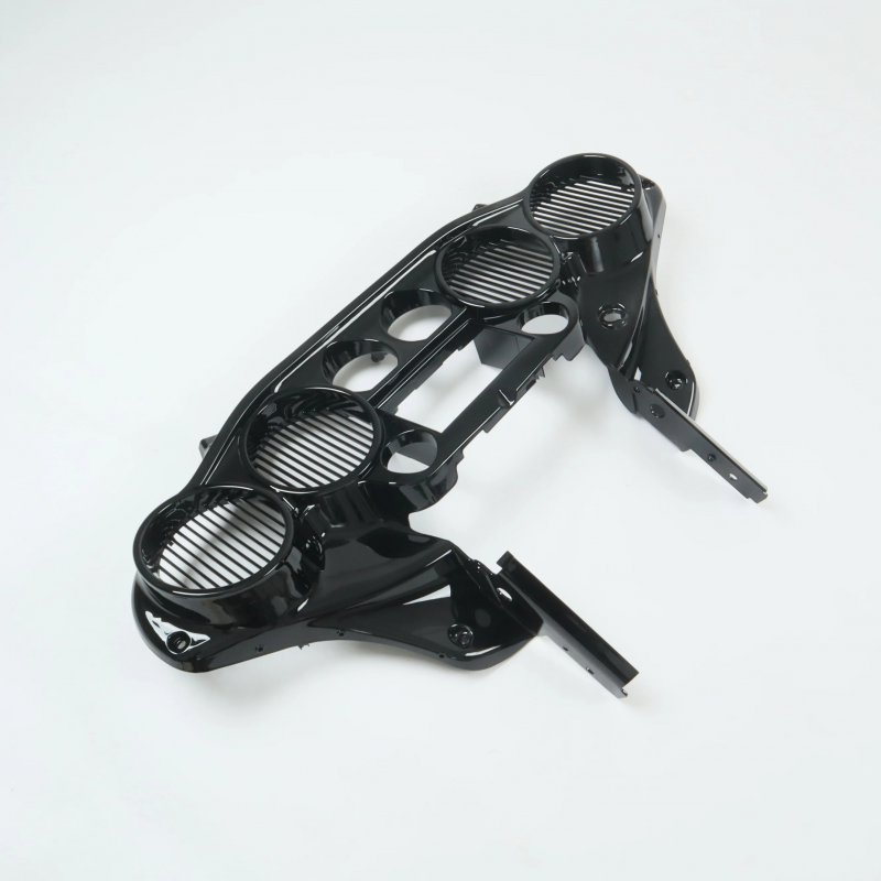 Double Din Radio Inner Fairing W 6.5   Speaker Quad 4 for  FLH Touring Motorcycle 2014 up